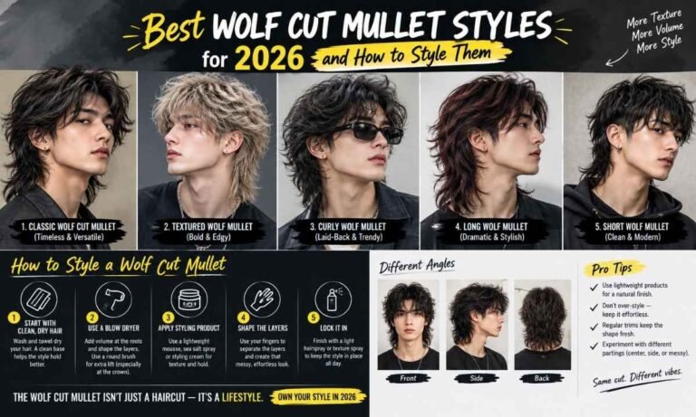 Best Wolf Cut Mullet Styles for 2026