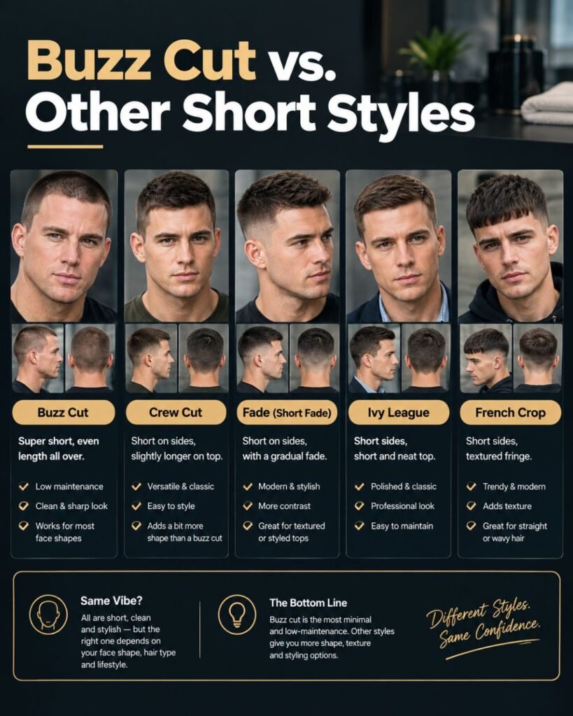 Buzz Cut vs. Other Short Styles