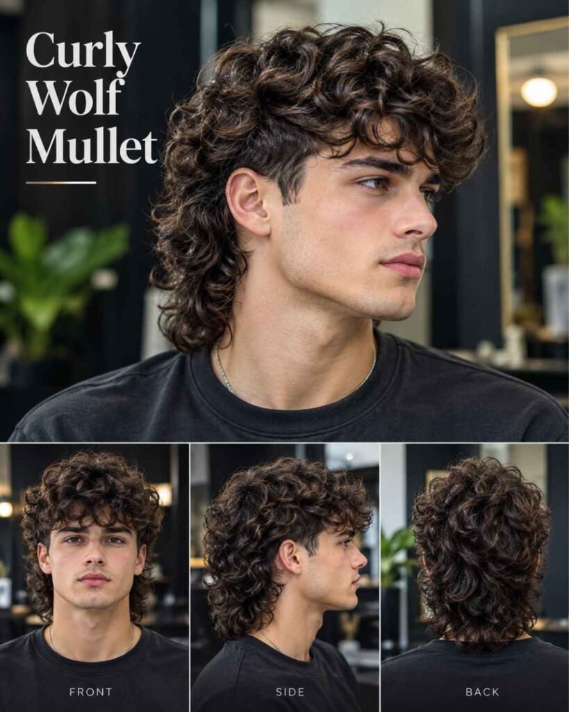 Curly Wolf Mullet