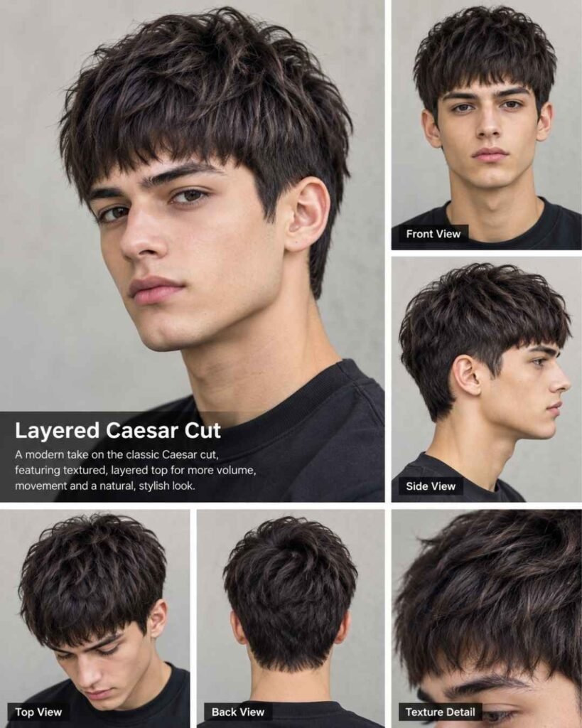 Layered Caesar Cut