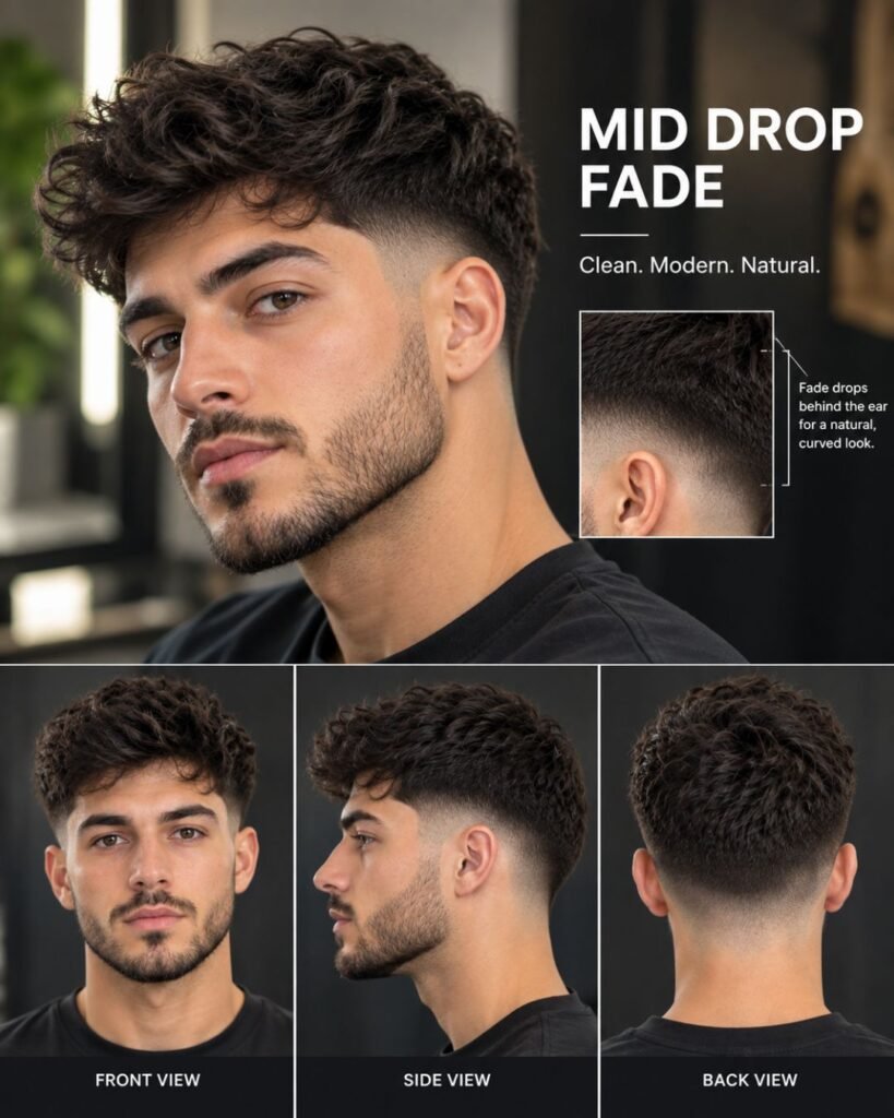 Mid Drop Fade