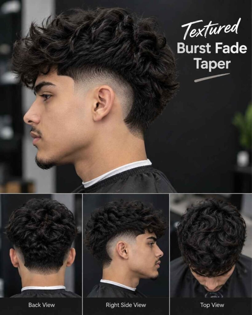Textured Burst Fade Taper
