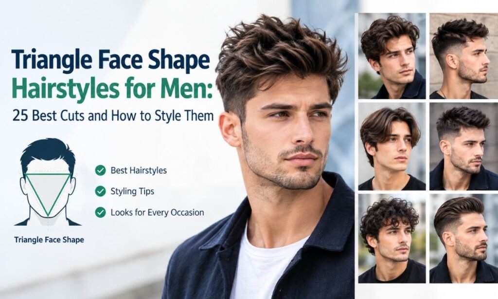 Triangle Face Shape Hairstyles for Men