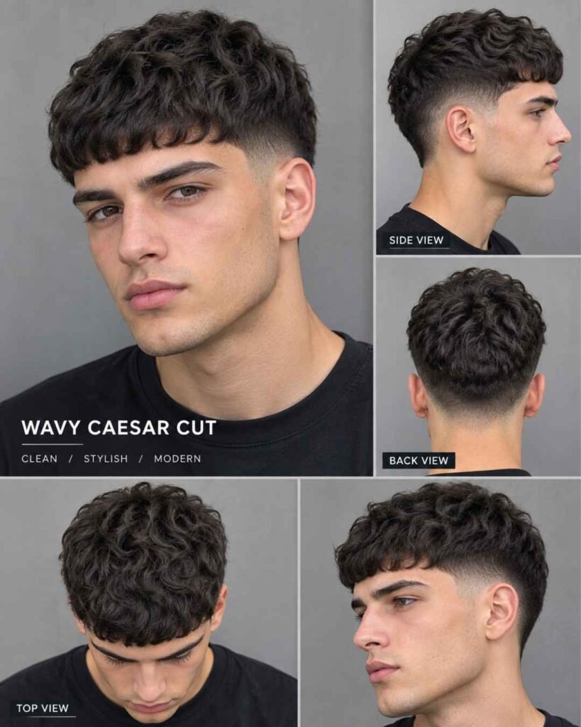 Wavy Caesar Cut