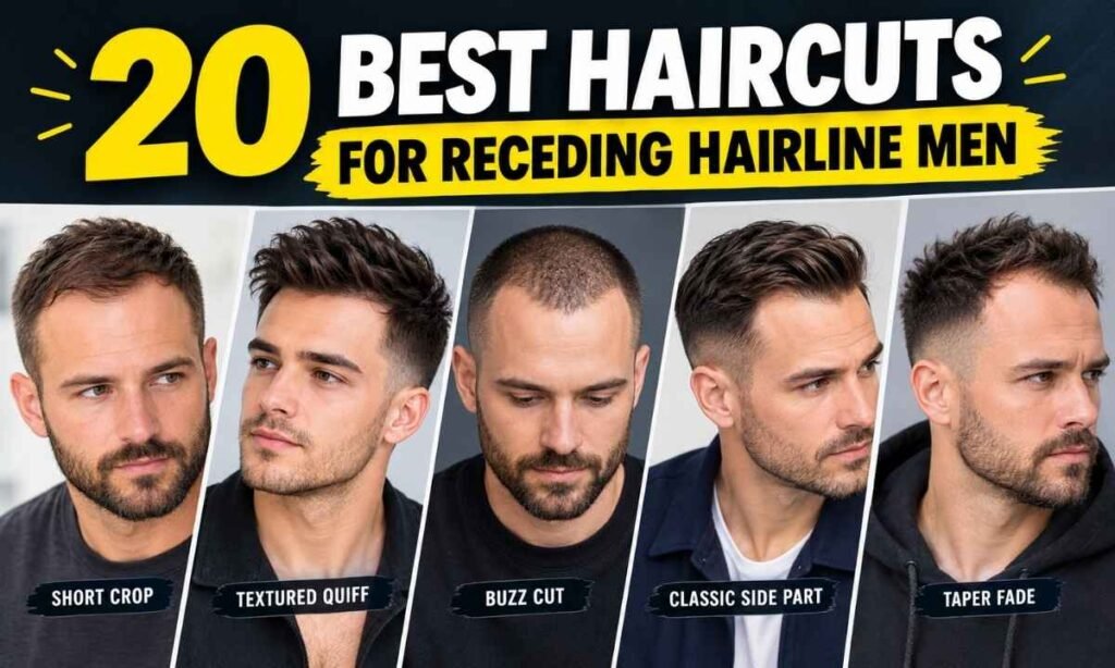 20 Best Haircuts for Receding Hairline Men