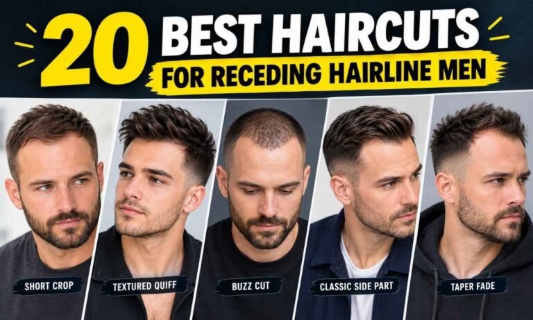 20 Best Haircuts for Receding Hairline Men