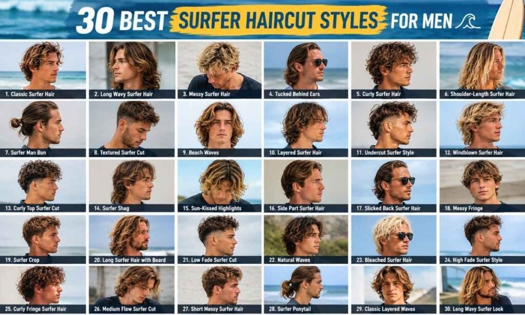 30 Best Surfer Haircut Styles for Men