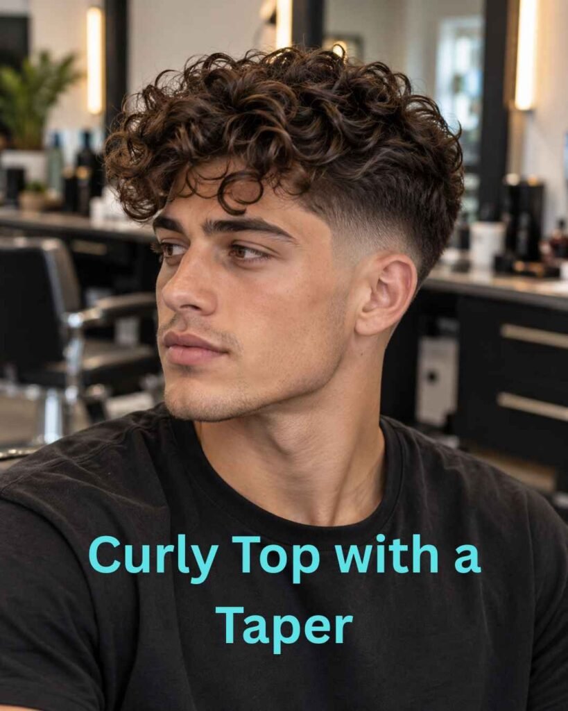 Curly Top with a Taper