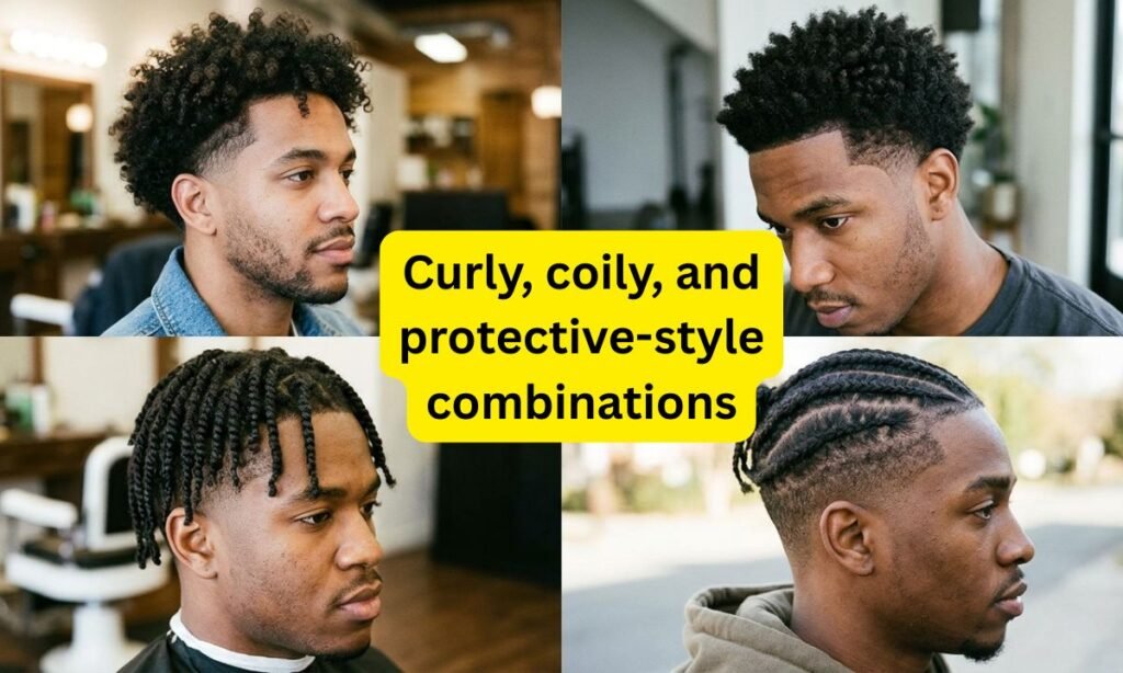 Curly, coily, and protective-style combinations