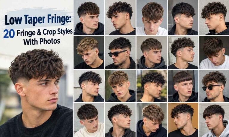 Low Taper Fringe 20 Fringe & Crop Styles With Photos