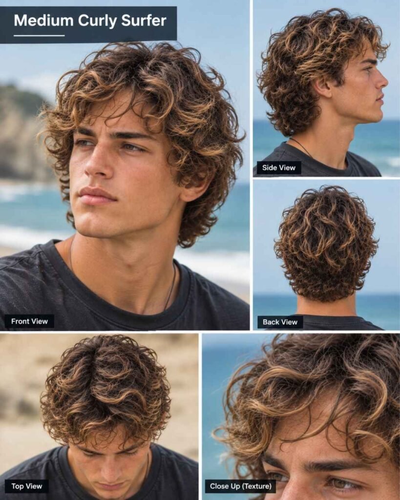 Medium Curly Surfer