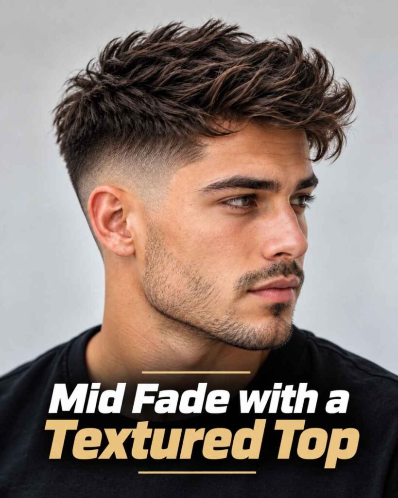 Mid Fade with a Textured Top
