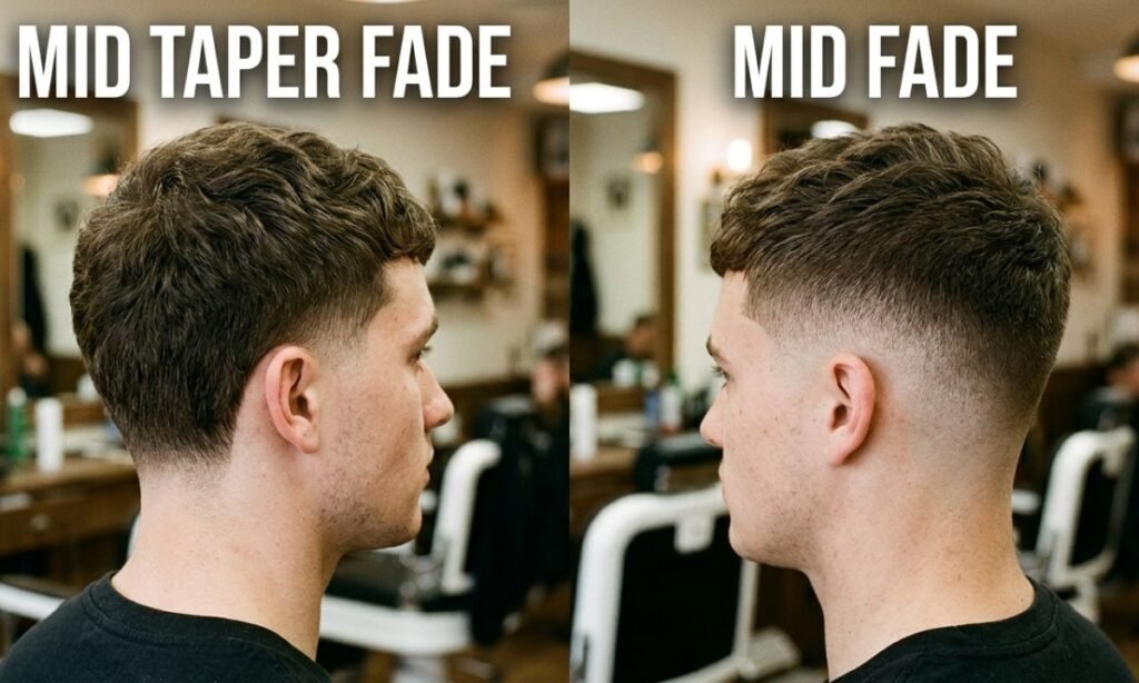 Mid taper fade vs mid fade