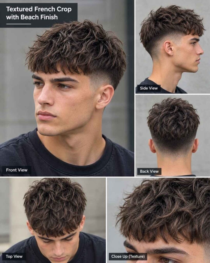 Textured French Crop with Beach Finish