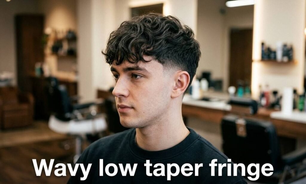Wavy low taper fringe